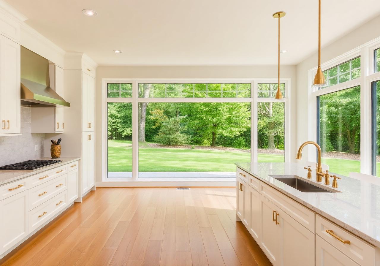 Bright kitchen of a DMV luxury home