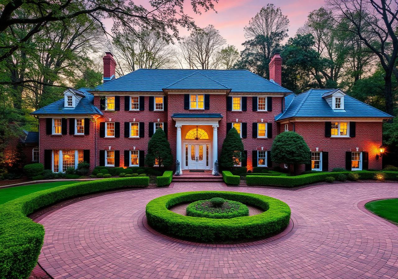 Stately Brick Georgian in McLean, VA